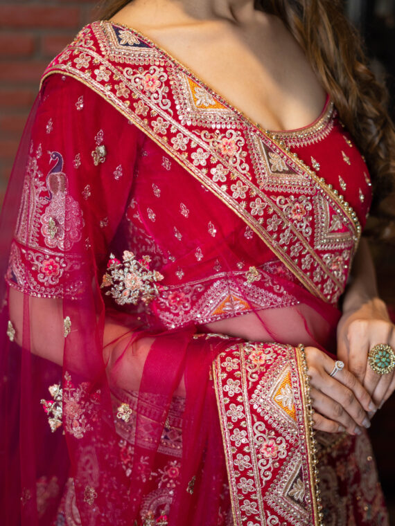 BRIDESMAID VOL 14 Bridal Look Lehengha Choli In Deep Pink Color By SHUBHKALA
